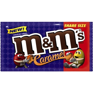 M&M's Caramel Sharing Size-2.83 oz.-24/Box-6/Case