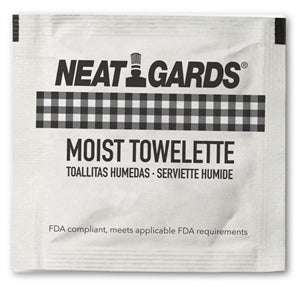 Neatgards 6 Inch X 5 Inch Moist Towelette-1000 Each-1000/Box-1/Case