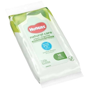 Huggies Natural Care Fragrance Free Travel Pack-16 Count-16/Case