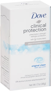 Dove Pro+Care Clinical Protection Original Clean Deodorant-1.7 oz.-3/Box-8/Case