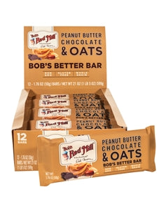 Bob's Red Mill Natural Foods Inc Peanut Butter Chocolate And Oats Bar-1.76 oz.-12/Box-12/Case