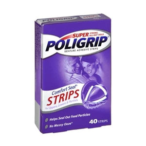 Poligrip Comfort Seal Strip-40 Each-6/Box-4/Case