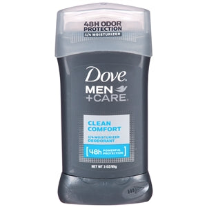 Dove Men+Care Clean Comfort Deodorant Bar-3 oz.-6/Box-2/Case