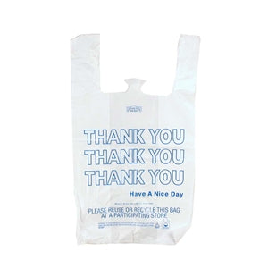 Spectrum 13 Inch X 8 Inch X 23 Inch 17 Micron Thank You Printed T-Shirt Bag-1000 Count-1/Case