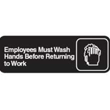Traex "Employee Must Wash Hands" Sign-1 Each-1/Case