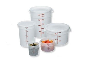 Cambro Plastic Round 2 Quart White Poly Container-1 Each