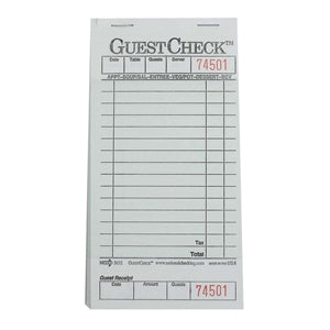 Guest Check Book 50 Pads