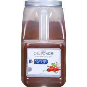 Mccormick Light Chili Powder-5.5 lb.-3/Case MPN# 932458 – Round Eye Supply