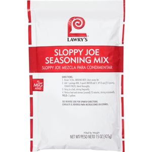 Lawry's Sloppy Joe Seasoning Mix-15 oz.-6/Case