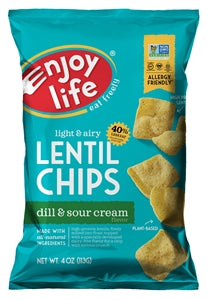 Enjoy Life Lentil Chips Dill & Sour Cream-4 oz.-12/Case