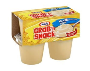 Grab 'N Snack Vanilla Pudding Cup-14 oz.-12/Case