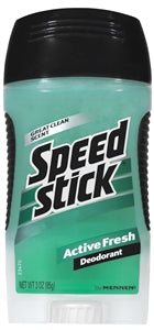 Mennen Active Fresh Speed Stick Deodorant-3 oz.-6/Box-2/Case