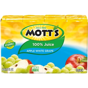 Mott's 100% White Grape Apple Juice-54 fl oz.s-4/Case