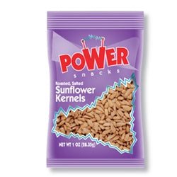 Power Snacks Nuts Sunflower Kernels Oil Roasted Salted-1 oz.-150/Case