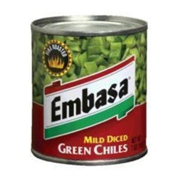 Embasa Peppers Chile Diced Green-27 oz.-12/Case