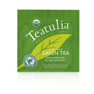 Teatulia Organic Teas Green Wrapped Standard Tea-50 Count-1/Case