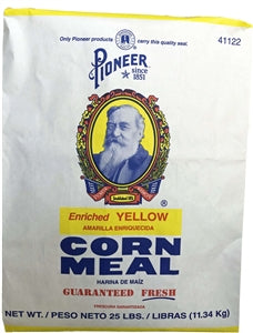 Pioneer Enriched Yellow Corn Meal-25 lb.-1/Case