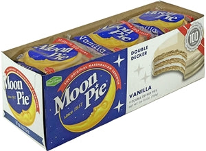 Moonpie Vanilla Double Decker Marshmallow Sandwich-2.75 oz.-9/Box-6/Case
