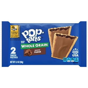 Kellogg Pop-Tarts Whole Grain Frosted Fudge Pastry-3.4 oz.-6/Box-12/Case