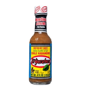 El Yucateco Extra Hot Haberno Sauce Bottle-4 oz.-12/Case
