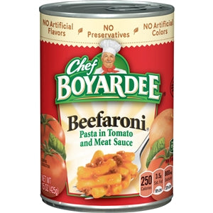 Chef Boyardee Pasta Chef Boyardee Beefaroni-15 oz.-24/Case