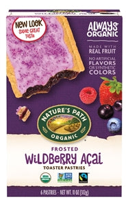 Nature's Path Wildberry Acai Frosted Toaster Pastry-11 oz.-12/Case