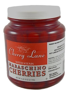 Cherry Lane Maraschino Cherry With Stem-0.5 Gallon-6/Case