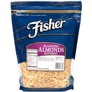 Fisher Blanched Slivered Almonds-32 oz.-3/Case