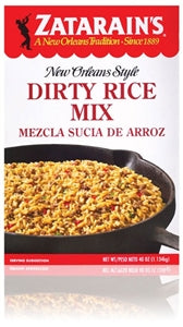 Zatarains Dirty Rice Mix-40 oz.-8/Case