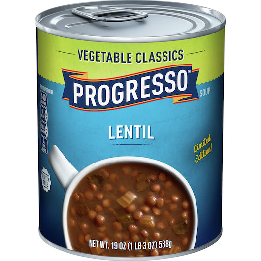 Progresso Vegetable Lentil Soup-19 oz.-12/Case