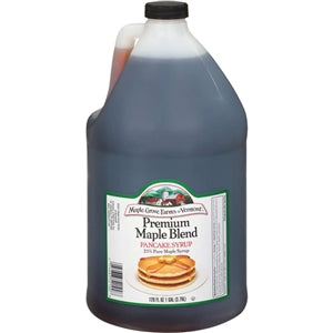 Maple Grove 25% Premium Blend Syrup Bulk-1 Gallon-4/Case