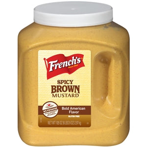 French's 100% Natural Spicy Brown Mustard Bulk-105 oz.-4/Case
