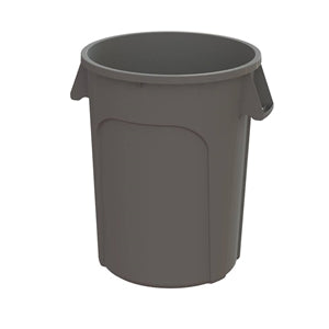 Value-plus Containers, 20 Gal, Low-density Polyethylene, Gray