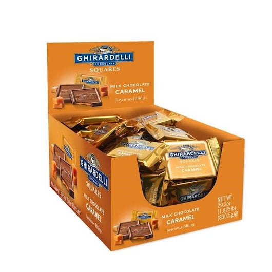 Ghirardelli Milk Chocolate Caramel Caddy-0.53 oz.-55/Box-12/Case
