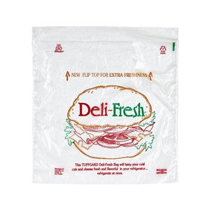 Tuffgards 8.5 Inch X 8.5 Inch Printed Deli Fresh High Density Saddle Deli Bag-2000 Each-2000/Box-1/Case