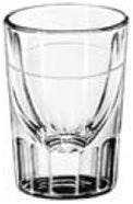 Libbey 2 oz. Fluted Lined Whiskey- Line At 7/8 oz. Glass-48 Each-1/Case