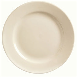 World Tableware Princess White Rolled Edge Cream White Medium Rim Plate 10.5"-12 Each-1/Case