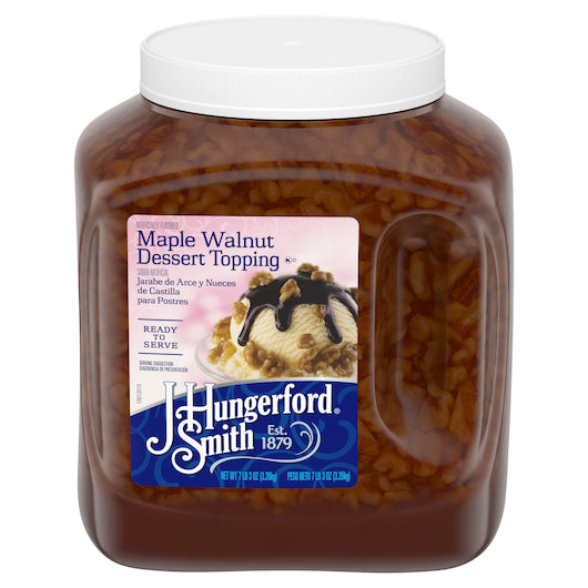 Jhs Topping Walnut Sundae Plastic Jug-115 oz.-3/Case