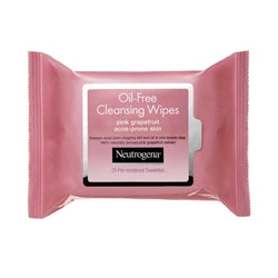 Neutrogena Oil-Free Cleansing Wipes Pink Grapefruit Acne-Prone Skin 6/25 Cnt.