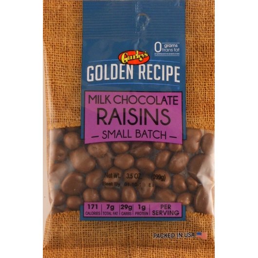 Golden Recipe Chocolate Raisins-3.5 oz.-8/Case