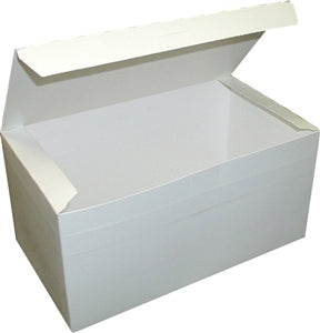 Dixie 9 Inch X 5 Inch X 4.5 Inch Extra Large Automatic Bottom Tuck Top White Carryout Carton-250 Count-1/Case