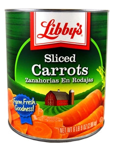 Libby's Libby Carrots Sliced Medium Low Sodium-105 oz.-6/Case