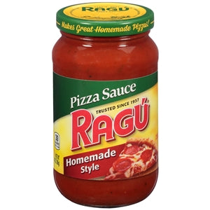 Ragu Pizza Sauce Glass Jar-14 oz.-12/Case