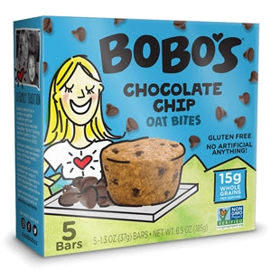 Bobo's Oat Bars Gluten Free-Vegan Chocolate Chip Bites-0.41 lb.-6/Case