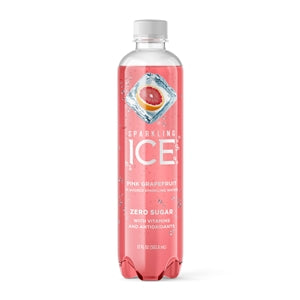 Sparkling Ice Pink Grapefruit Flavored Sparkling Water-17 fl oz.-12/Case