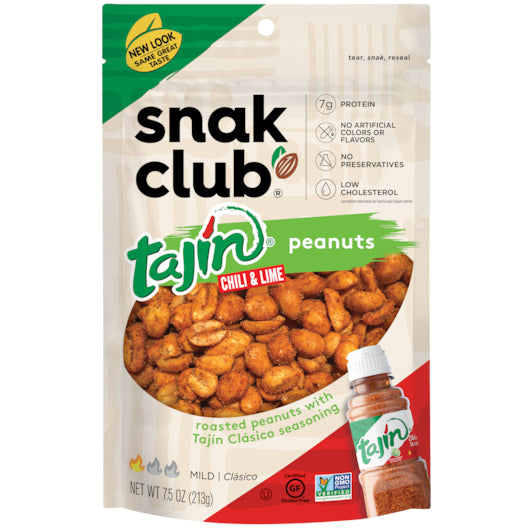 Snak Club Tajin Clasico Peanuts-7.5 oz.-6/Case