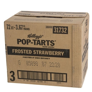 Kellogg's Pop-Tart Frosted Strawberry-3.3 oz.-6/Box-12/Case