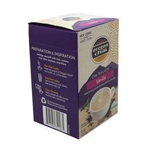 Oregon Chai Vanilla Chai Tea Latte Mix-8 Count-6/Case