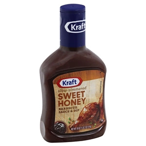 Kraft Sweet Honey Bbq Sauce -1.125 lb. Bottle-12/Case