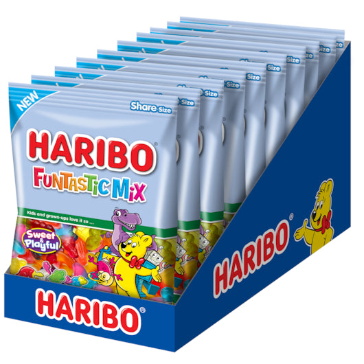 Haribo Confectionery Funtastic Mix Gummy Candy-8 oz.-10/Case